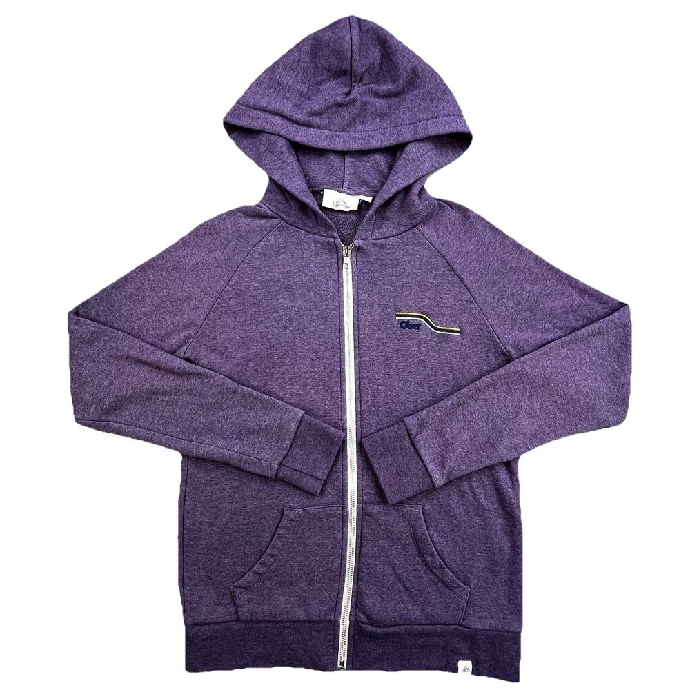 Landway Hoodie Women S Purple Full Zip Sweatshirt Hooded Ober Ski Logo Soft